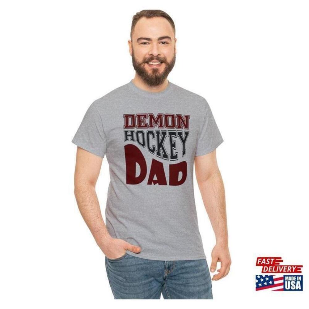 Demon Hockey Dad Unisex Tee Goalie Tshirt Player Classic